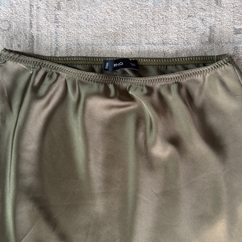 Mango Olive Midi Skirt - Picture 5 of 5